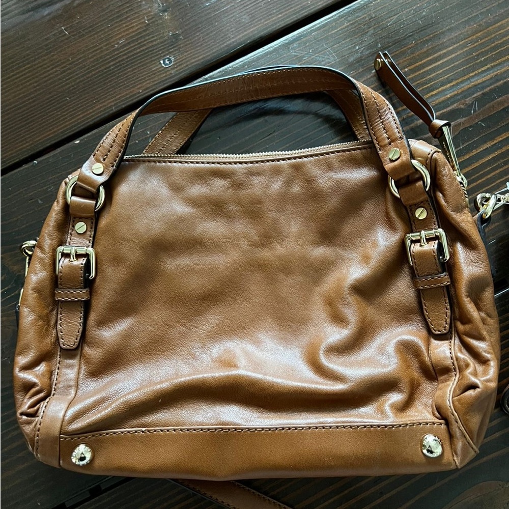 Michael Kors Brown Leather Shoulder Bag - Picture 3 of 5